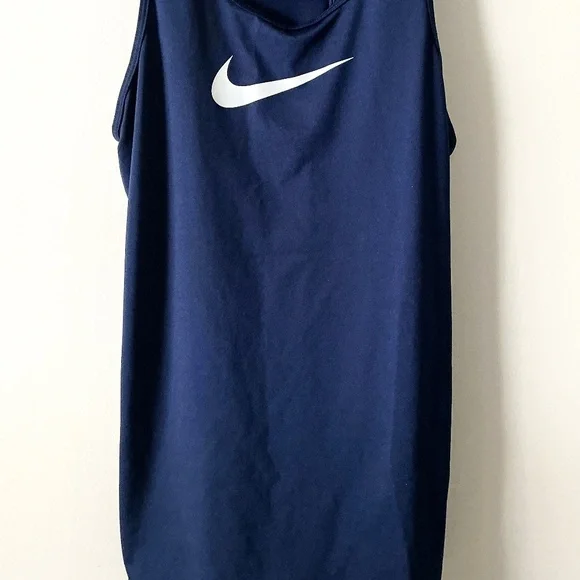 Nike Dri-Fit Women's Dark Blue Racerback Tank Top Size Large - Picture 2 of 3